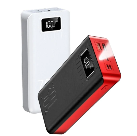 Batería Externa 52000mAH Portátil Power Bank 5 Puertos + Linterna