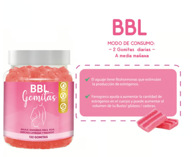 GOMITAS BBL - AGUAJE 130 UNID | Envió Gratis