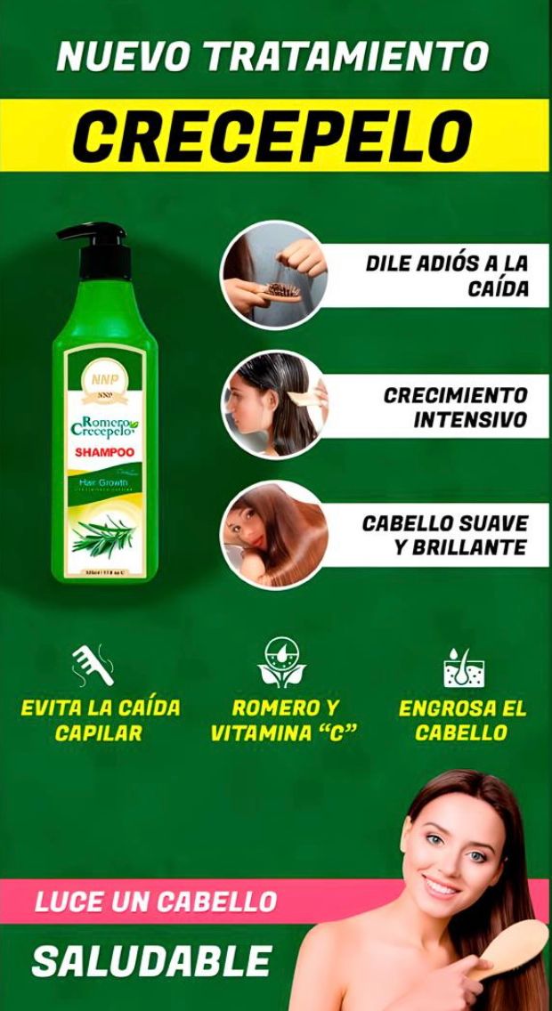 DUO PERFECTO 🥰 SHAMPOO ROMERO CRECEPELO + TONICO OUHOE | ENVIO GRATIS