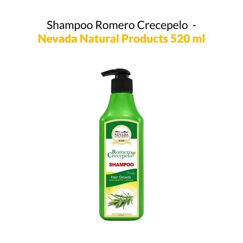 SHAMPOO CRECE PELO - TRATAMIENTO INTENSIVO (Con extracto de romero y Vitaminas)